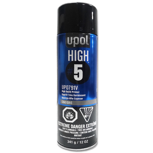 U-POL 0791, High #5 Grey Primer Filler, Aerosol U-POL 0791, High #5 Grey Primer Filler, Aerosol