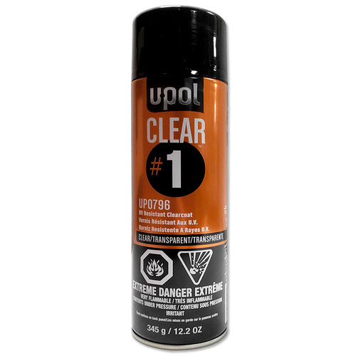 U-POL 0796, Clear Coat, UV Resistant, Spray can Clear U-POL 0796, Clear Coat, UV Resistant, Spray can Clear