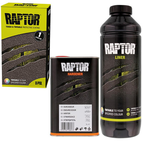 U-POL 4802, Raptor Bed Liner, Tintable, 1 Quart Kit