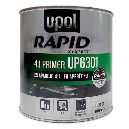 U-POL Rapid System 4:1 Primer, Quart 6301 U-POL Rapid System 4:1 Primer, Quart 6301