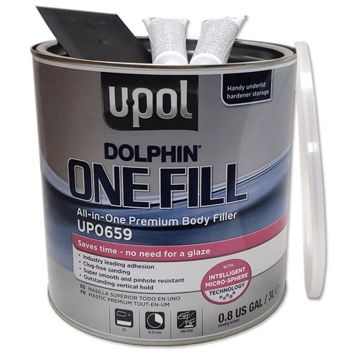 U-POL 659, Dolphin One Fill, All In One Premium Body Filler, Gallon U-POL 659, Dolphin One Fill, All In One Premium Body Filler, Gallon