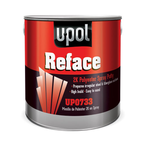 U-POL Reface 2K Polyester Spray Putty, 733