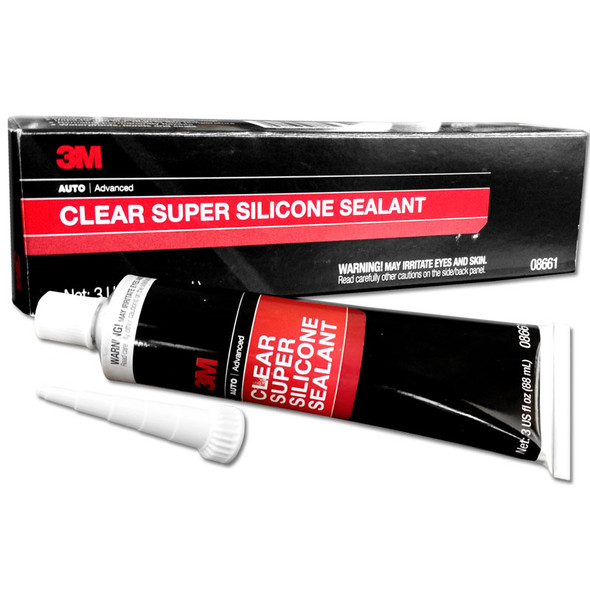 3M 08661, Clear Super Silicone Sealant