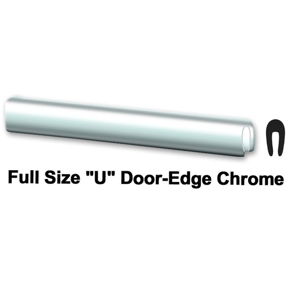 COW 39-210, 50', Full Size 'U', Door Edge, Chrome