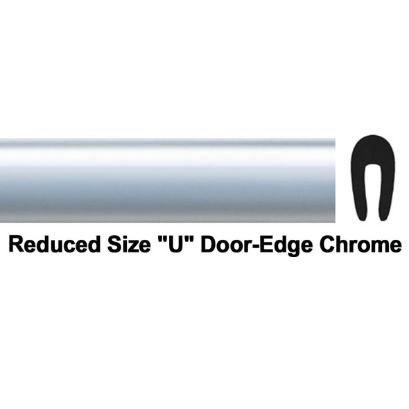 COW 39-320, 25', Reduced Size 'U', Door Edge Chrome