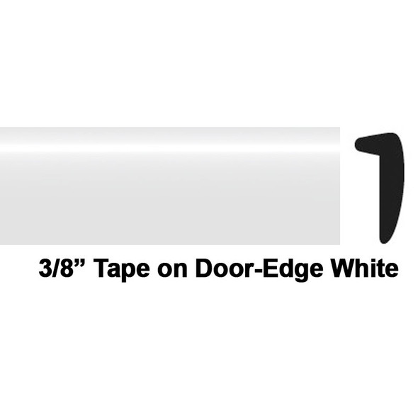 COW 39-511-02, 3/8 X 50', Tape on, Door Edge White