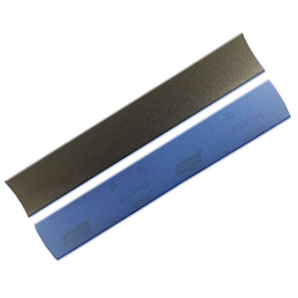 Norton 23614, 80 Grit, 2-3/4 inch x 16-1/2 inch, NorGrip, Blue Fire Longboard