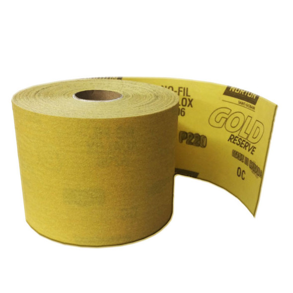 Norton 6149, 220 Grit, 2-3/4 X 25 yards, PSA, Gold Reserve Longboard