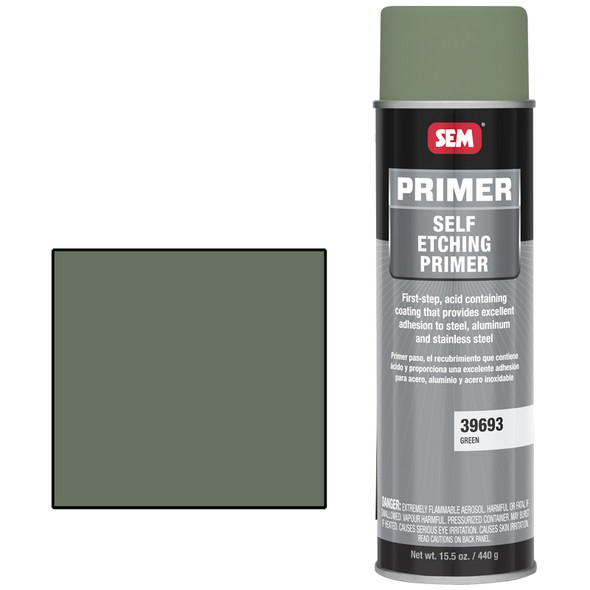 SEM 39693, Green Self Etching Primer, Aerosol