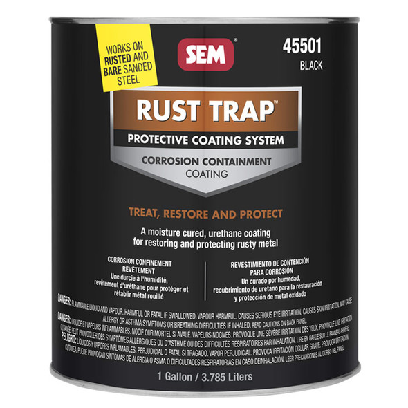 SEM 45501, Rust Trap, Black Protective Coating System