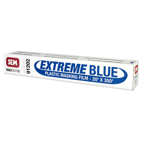 SEM 91202, 20' x 350', Extreme Blue Plastic Masking Film