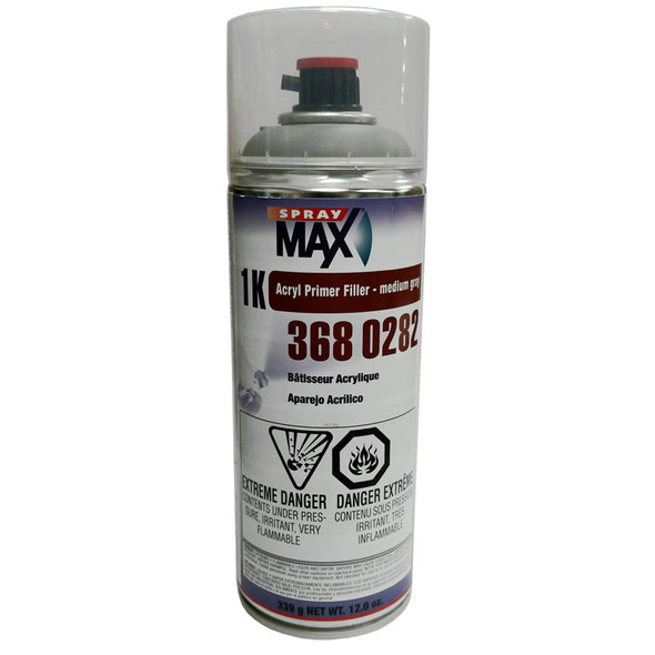 SprayMax 3680282, Medium Gray Acryl Primer Filler