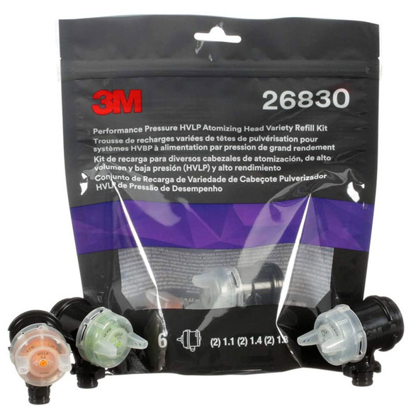 3M 26830, Performance Pressure Atomizing Head Refill Variety Kit