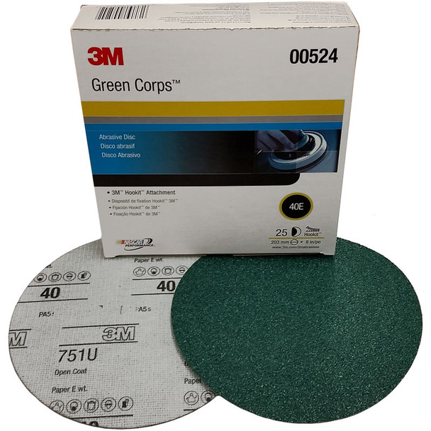 3M 00524, 40 grit, 8 inch, Mud Hog Sandpaper