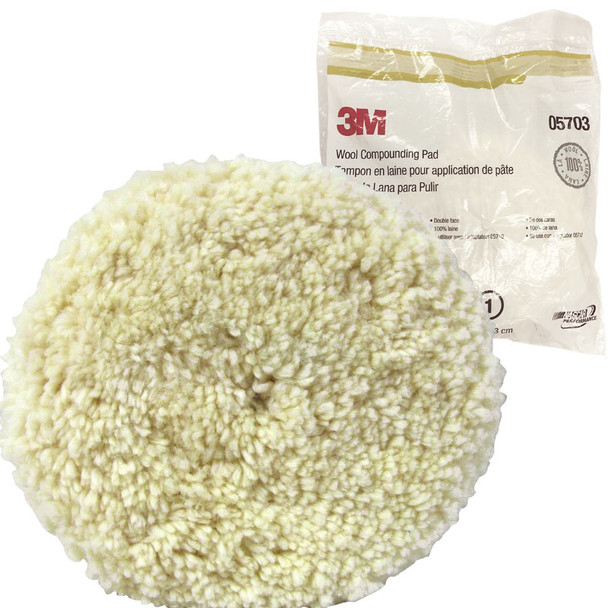 3M 05703, 8 inch Wool Compounding Pad