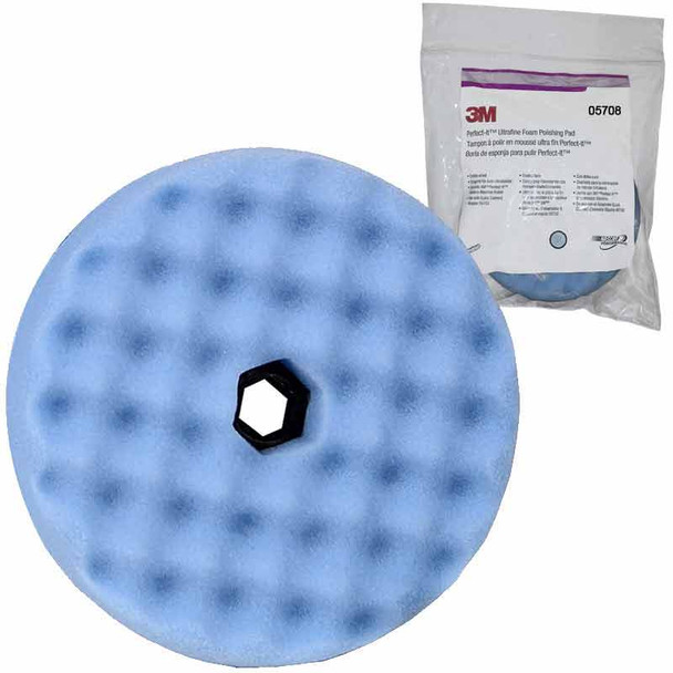 3M 05708, 9 inch Perfect It Quick Connect Ultrafine Polishing Pad