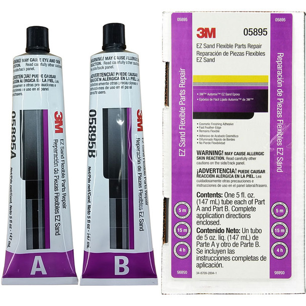 3M 05895, Automix EZ Sand Flexible Plastic Repair Kit