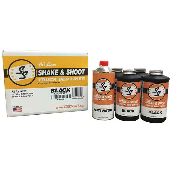 Al's Liner ALS-SNSB Shake and Shoot Black Bedliner Kit