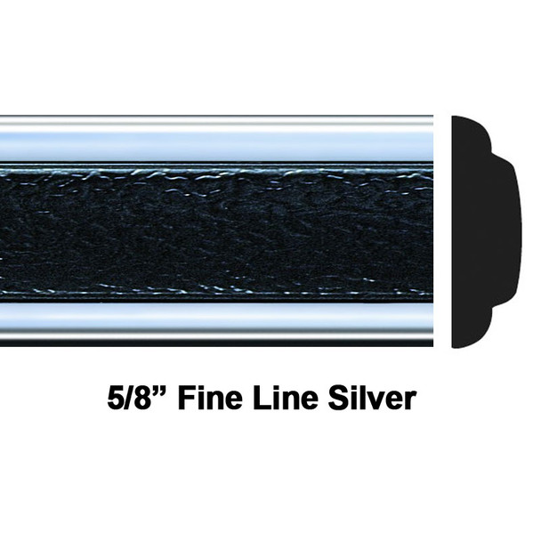 COW 25-530-12, 2-5/8 X 13', Fine Line Silver, Body Side Molding