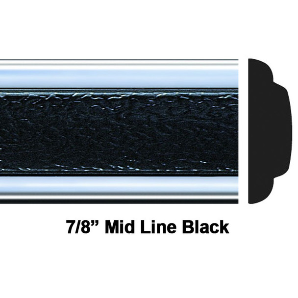 COW 25-780-01, 7/8 X 26', Mid Line Black, Body Side Molding