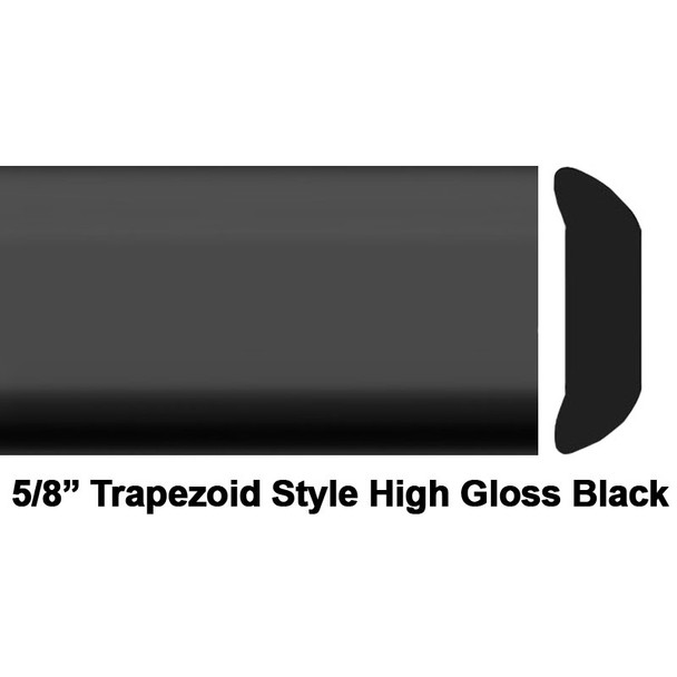 COW 33-231-04, 5/8 X 26', High Gloss Black, Body Side Molding