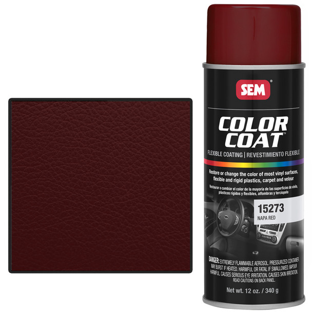 SEM 15273, Napa Red, Color Coat Vinyl Paint