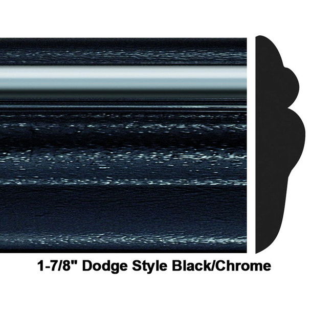 COW 38-500, 1-7/8 X 24', Doge Style, Black/Chrome