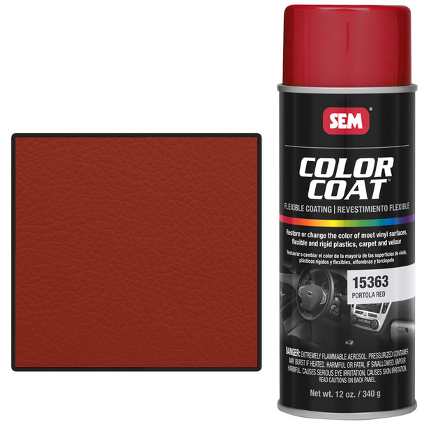 SEM 15363, Portola Red, Color Coat Vinyl Paint