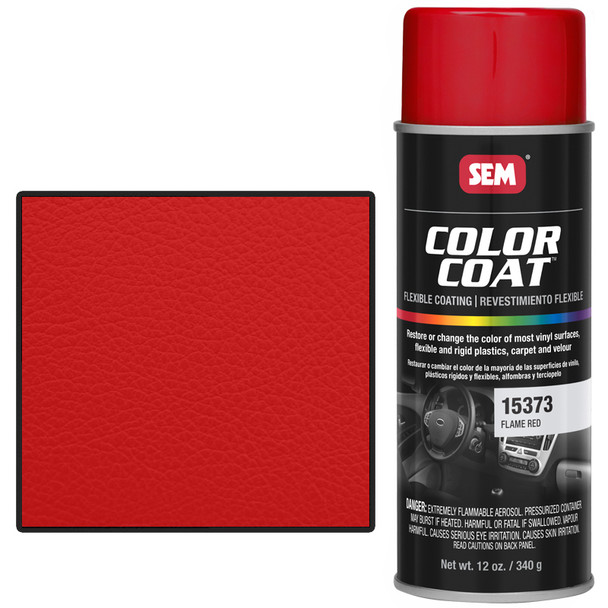 SEM 15373, Flame Red, Color Coat Vinyl Paint