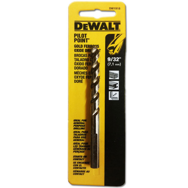 Dewalt 1918, 9/32 Pilot Point Drill Bit