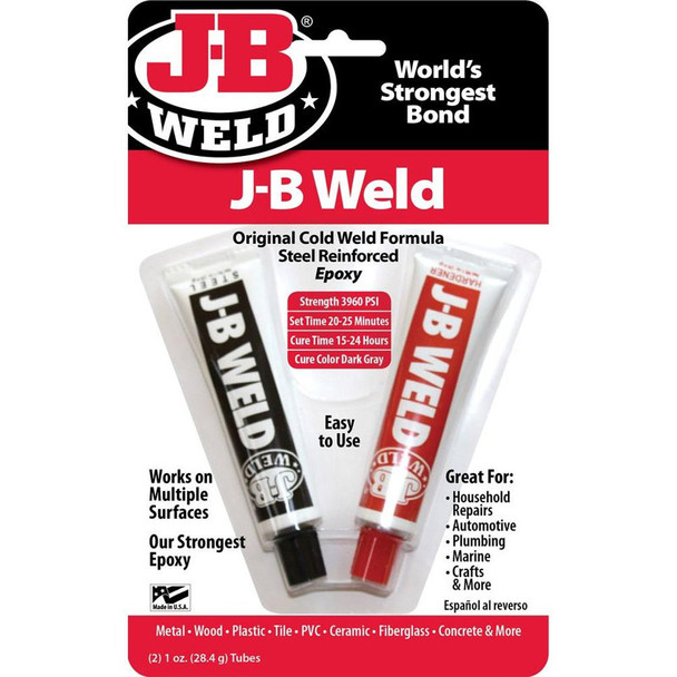 JB 8265-S, Original Cold Weld, Steel Reinforced Epoxy