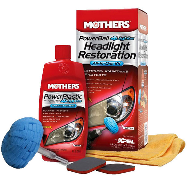 Mothers 07250, PowerBall 4Lights, Headlight Restoraration Kit