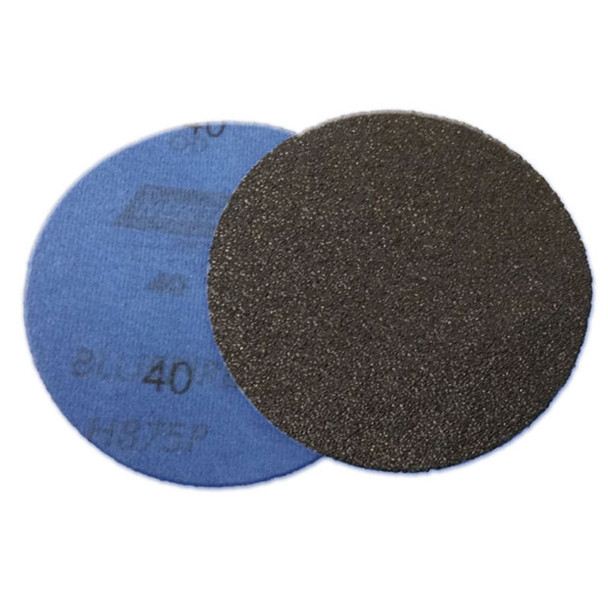 Norton 25684, 40 Grit, 5 inch, NorGrip, Blue Fire Sanding Discs