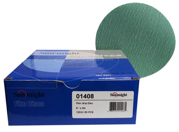 Sunmight 1408 6 inch 120 Grit Velcro Film Disc