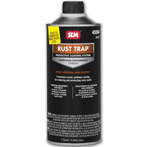 SEM 45504, Rust Trap, Black Protective Coating System