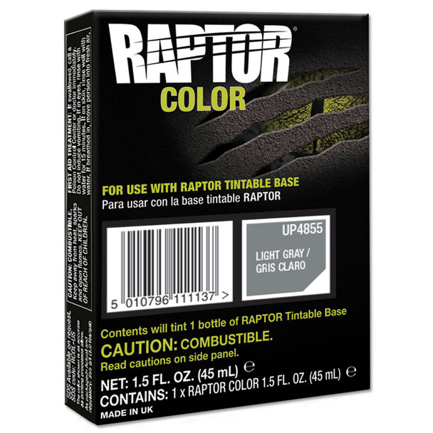 U-POL 4855, Raptor Bed liner Tint, Light Gray