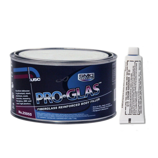 USC 25055, Pro Glas, Fiberglass Body Filler, Quart