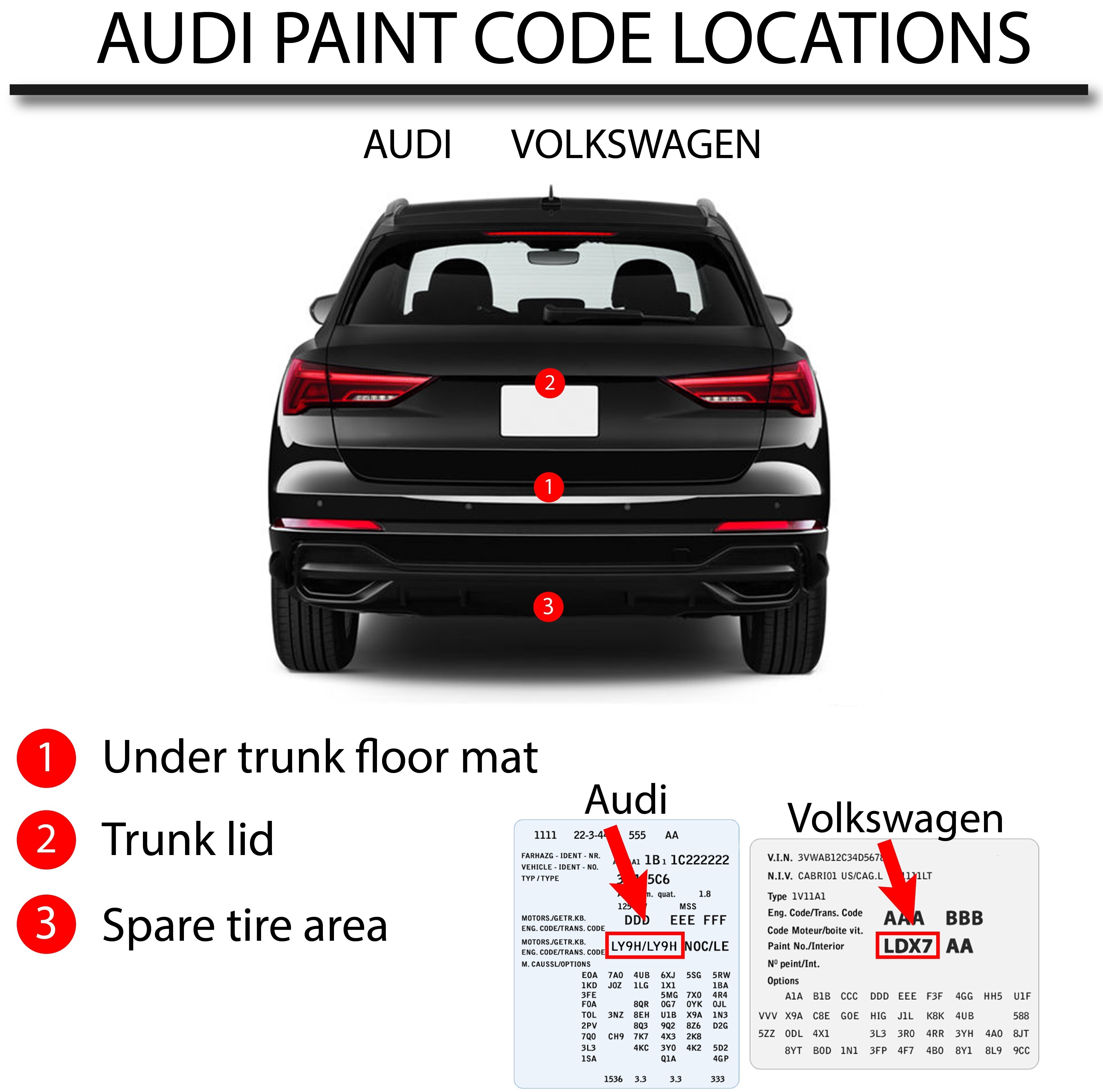 Automotive Paint for Volkswagen LD1W, Wheat Beige Metallic - Picture 10 of 35