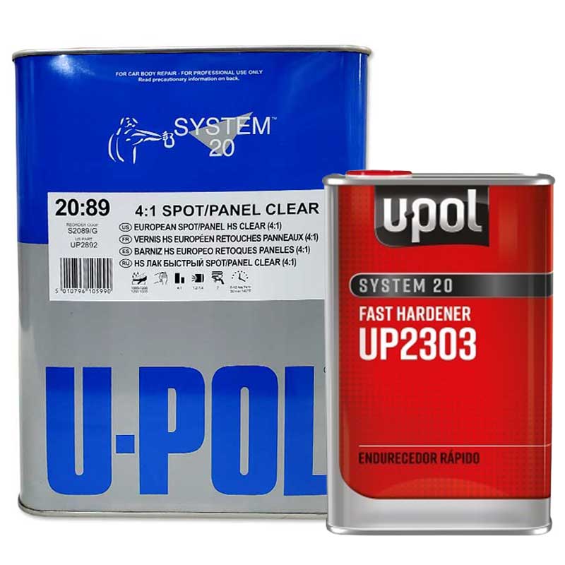 U-POL System 20, 4:1 Spot Panel Clear Coat, 2892