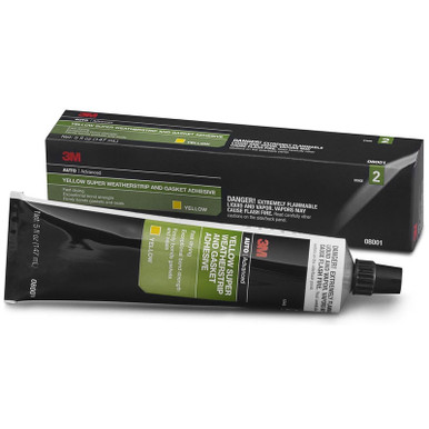 3M 08001 Yellow Super Weatherstrip and Gasket Adhesive, 5 oz Tube