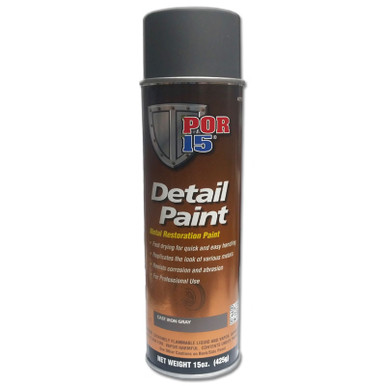 POR-15 41618 15 fl. oz. Cast Aluminum Aerosol Detail Paint