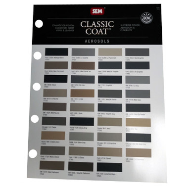 Classic Coat Sem Gm Interior Paint SEM COLOR COAT AUTO INTERIOR PAINT