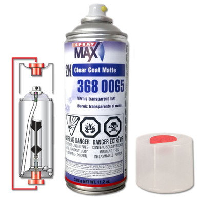 SprayMax 3680067, 2K Satin Clear Coat, Aerosol