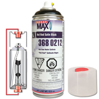 SprayMax 2K Matte Clear Coat, Aerosol 3680065