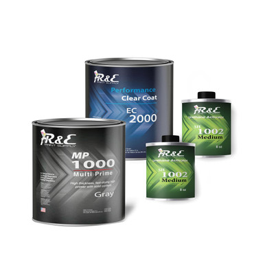 R&E Standard Paint Kit (Quart): EC2000 Clear + MP1000 Primer with activators