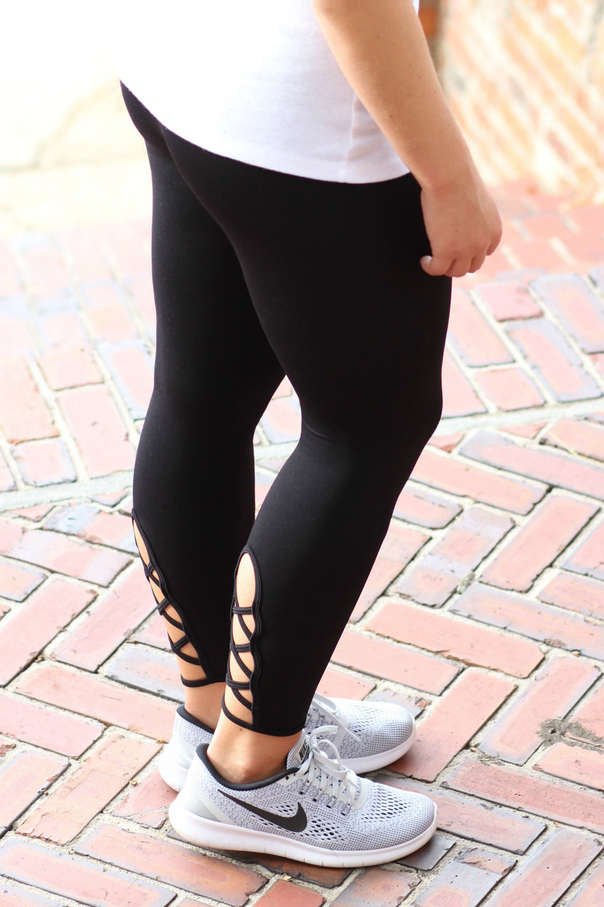 Radiance Hot Cross Leggings - Obsidian - FINAL SALE – TigerFriday