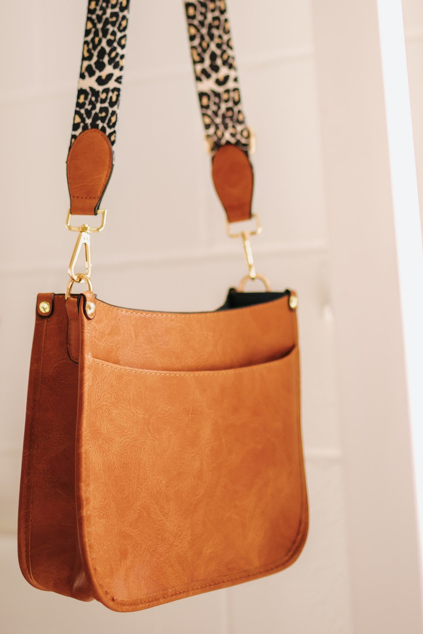Leopard Strap Crossbody Bag