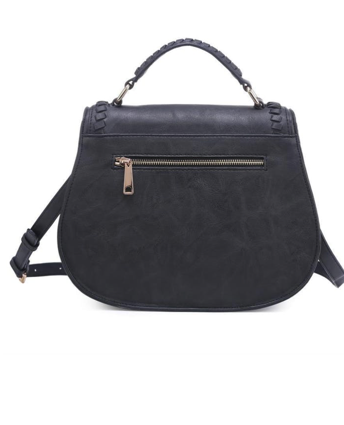 Black Crossbody Messenger Bag