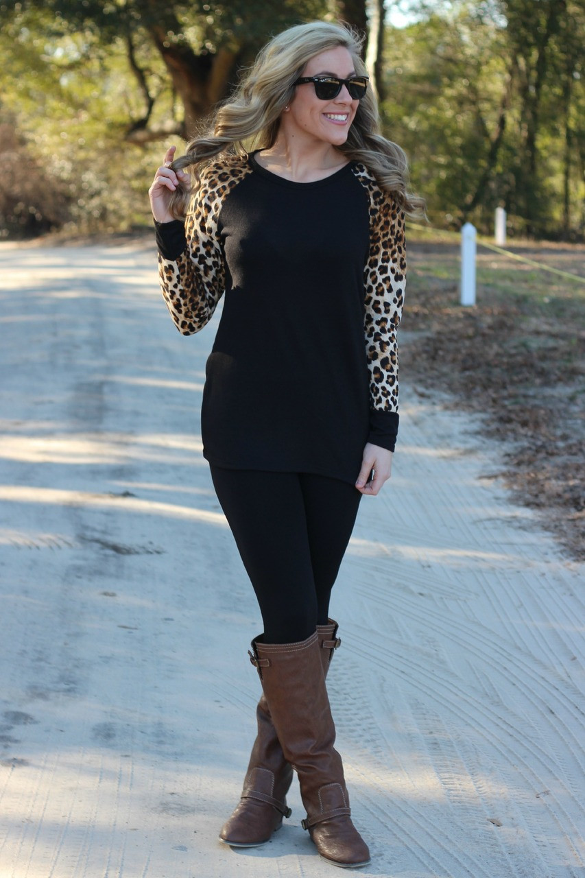 Too Cute In Leopard Top