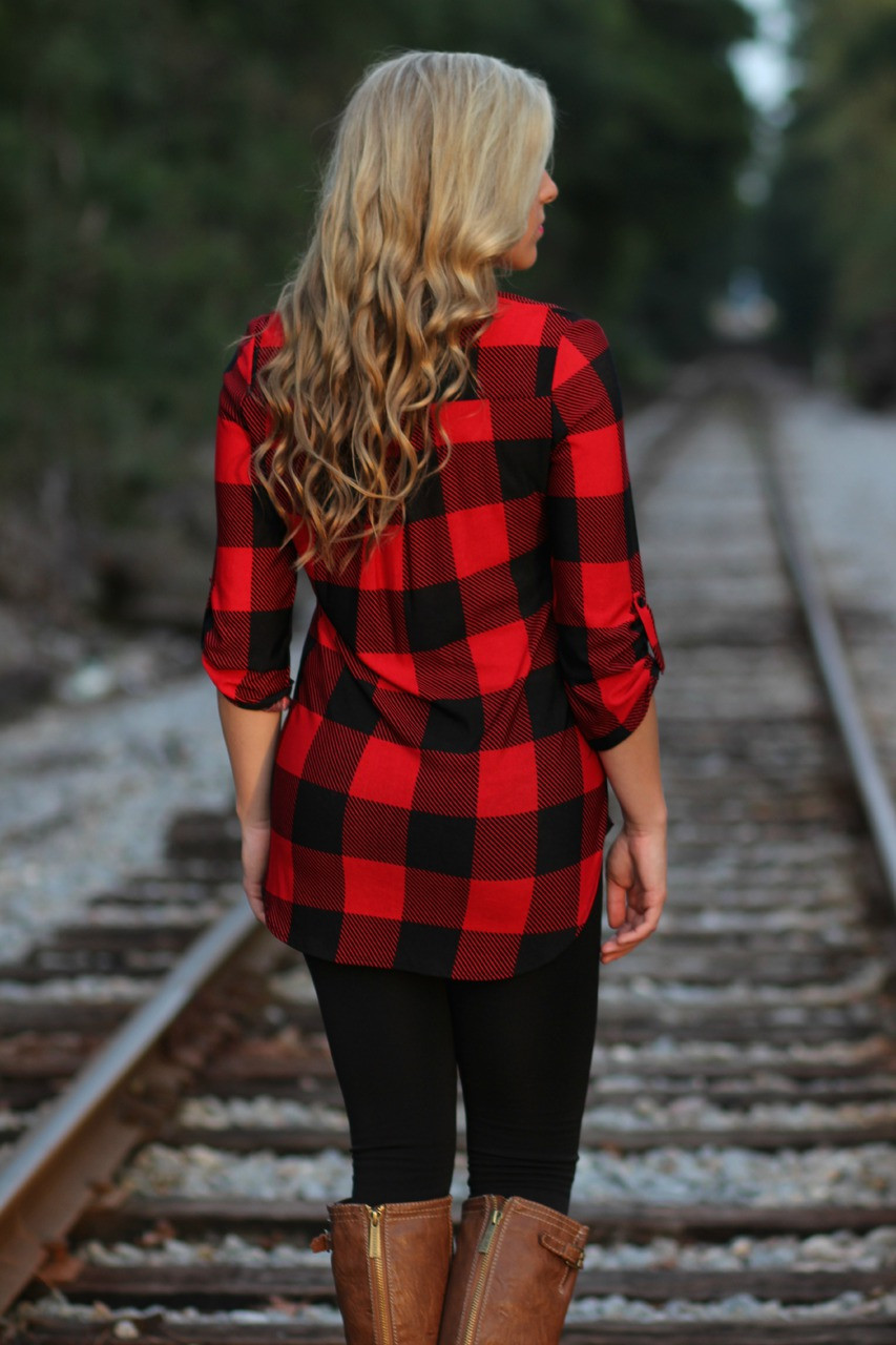 Buffalo Plaid Top | Lavish Boutique